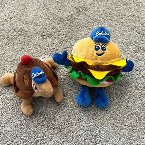 Culver's DELUXE BURGER & Turtle Stuffed Plush Toy 40th Birthday Limited Edition